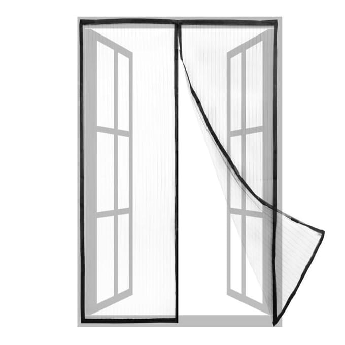 Moustiquaire pour porte 100 x 210 cm avec fermeture