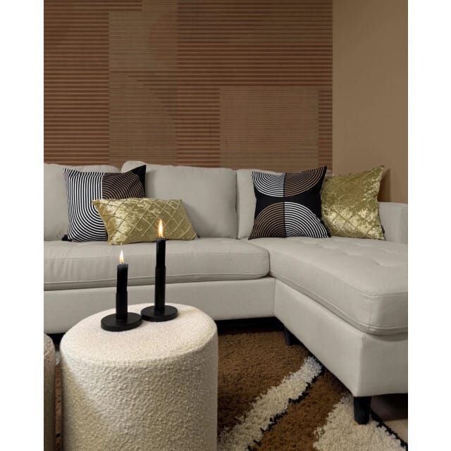 NOVÉE Sierkussen velvet cross | 30 x 50 cm | velvet/polyester