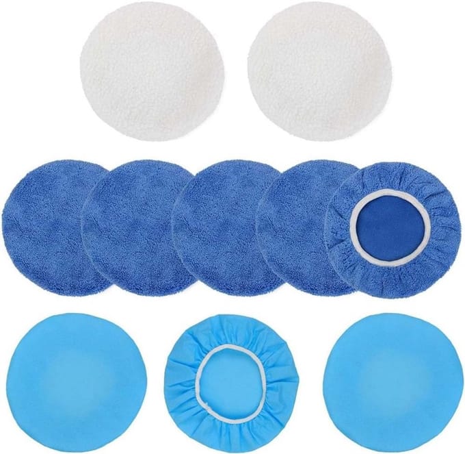 10-Delige Polijstdoek Set voor Auto Polijstmachine 9-10 Inch