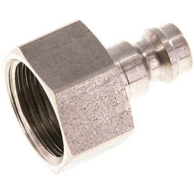 RVS 306L DN 5 Luchtkoppeling Insteeknippel G 3/8 inch Binnendraad - CLP5-F-SSL-P-038