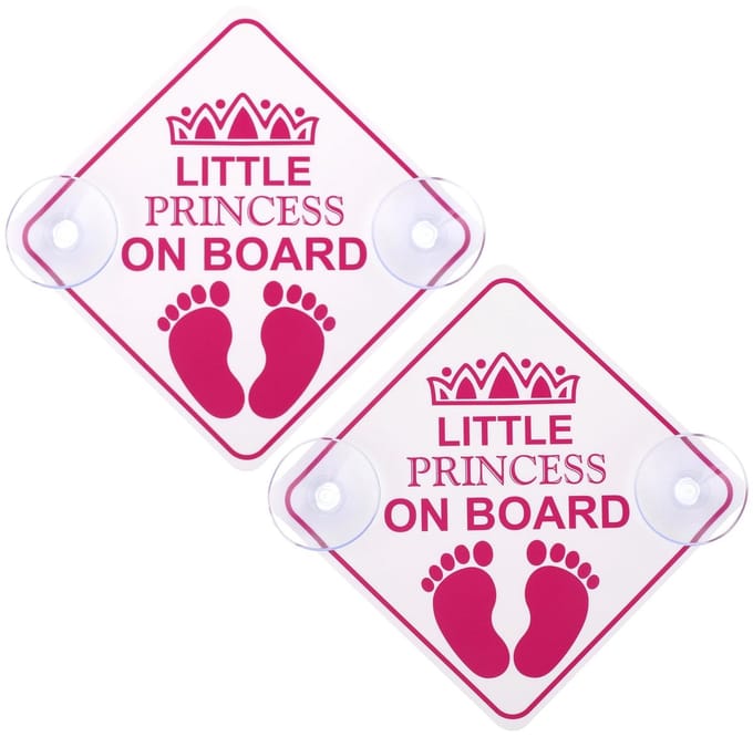 Dailygoods- Waarschuwingsborden 2 stuks - Baby Veiligheid