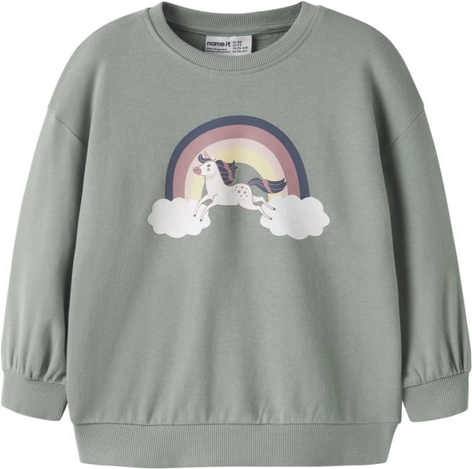 NAME IT- NMFVALONA LS LONG RLX SWEAT UNB - Meisjes - Sweatshirt