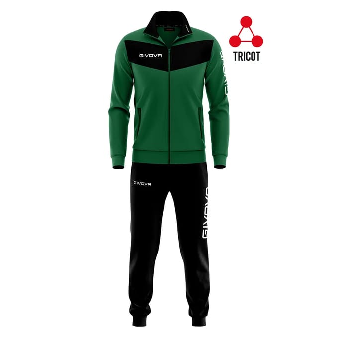 Givova Visa Trainingspak Groen,Zwart 10-12 Years Jongen