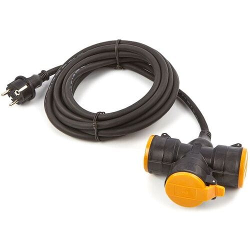 Relectric Pro Verlengsnoer - 5 meter - 3-voudig - 3600W - RELEC493135