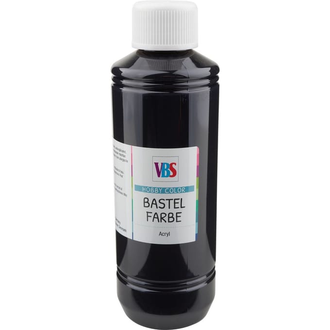 VBS Knutselverf, 250 ml - Zwart