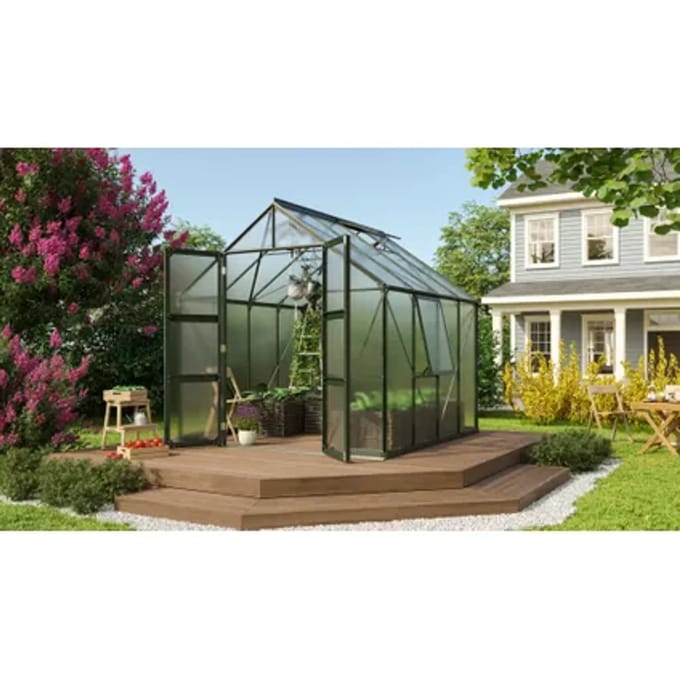 Vitavia Tuinkas Olymp 6700 - Polycarbonaat 4mm - Smaragd - 257x263x254cm