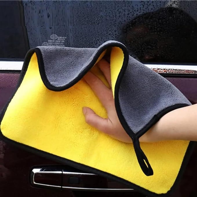 Microvezeldoeken - Poetsdoeken - Auto Reinigen - Dikke Pluche Kwaliteit - 30x30cm - Wit