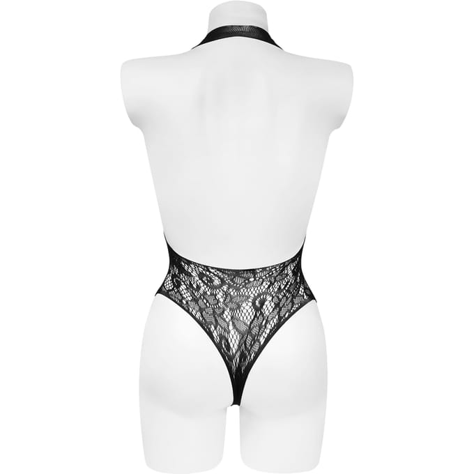Rene Rofe Lingerie Sexy Push Through It teddy, Os - Zwart