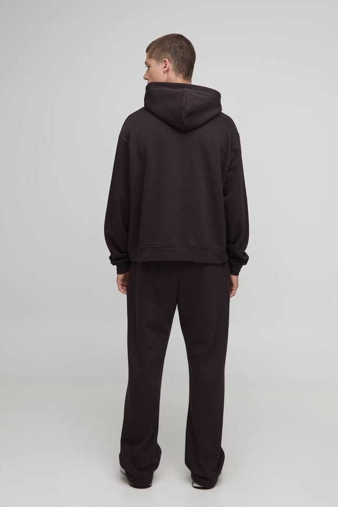 Essential Oversized Boxy Hoodie | Chocolate | Size Small