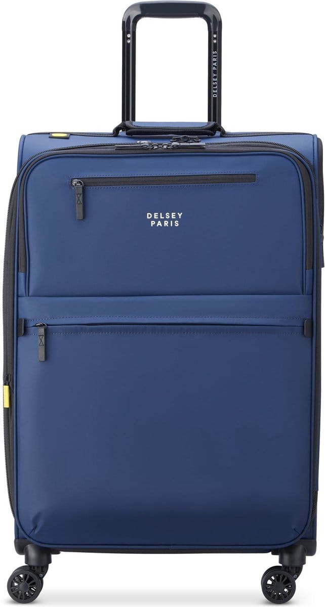 DELSEY PARIS Maubert 2.0 4 Double Rolls Expandable Trolley 69 Marine Blue Donkerblauw 71cm