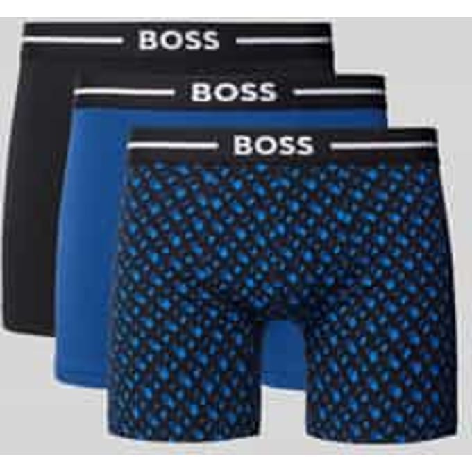 Boxershort met elastische band met label in een set van 3 stuks van BOSS
