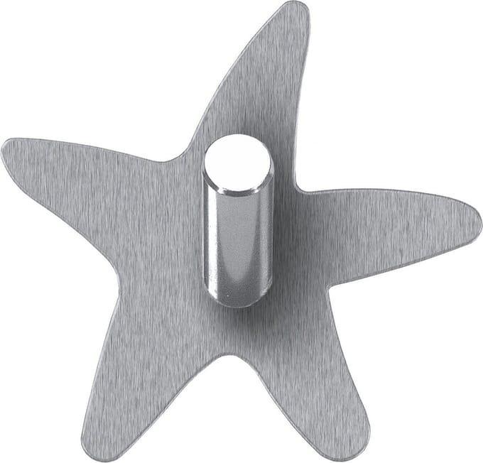 Kleine Wolke Metal Hooks Star chroom 2 st.