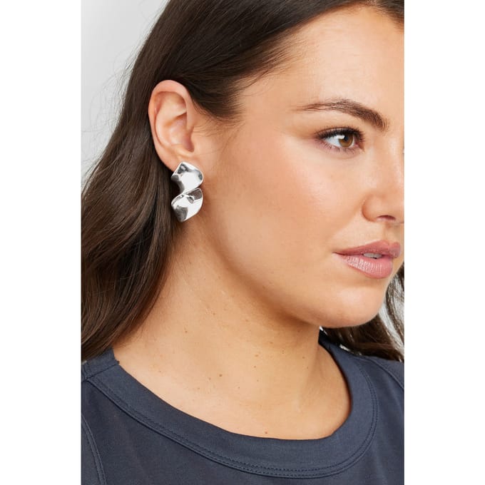 Yours Statement Twist Oorbellen In Zilversize One Size