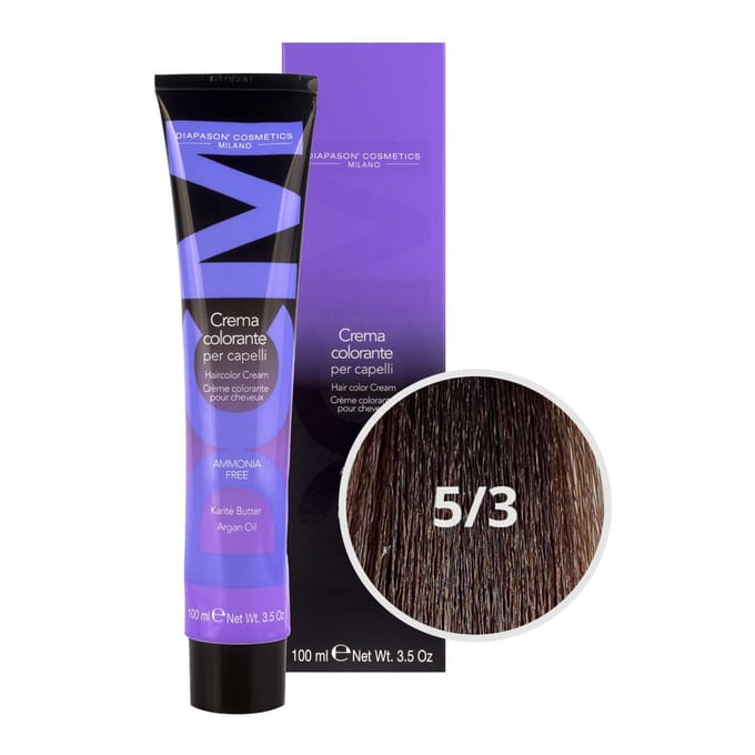 DCM Hair Color Cream Ammonia Free 5/3 Gold 100ml