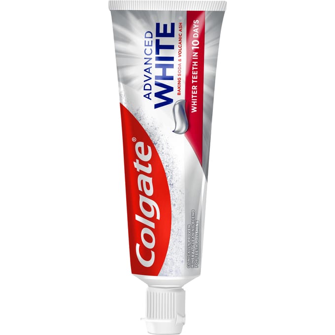 Colgate Toothpaste Advanced White Baking Soda &amp; Volcanic Ash 75 ml