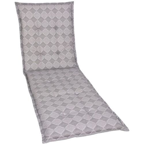 GO-DE TEXTIL Tuinkussen (Stoelkussen voor een ligbed, Grijs)