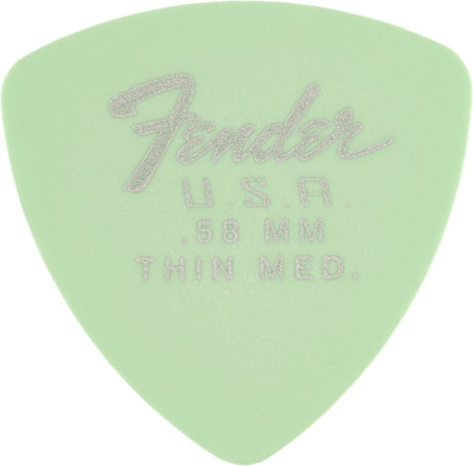 Fender 346 Dura-Tone Picks 0,58 mm Surf Green - Plectrum set
