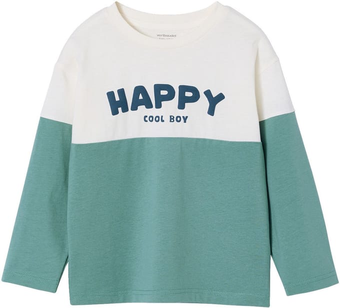 Vertbaudet Sweater met lange mouwen met kleurblokken