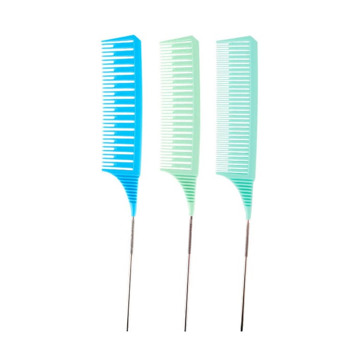 Ingrid – ensemble de peignes de coiffure, peigne à queue, peigne de teinture, outil de Salon de coupe, mise en évidence 2 multicolore