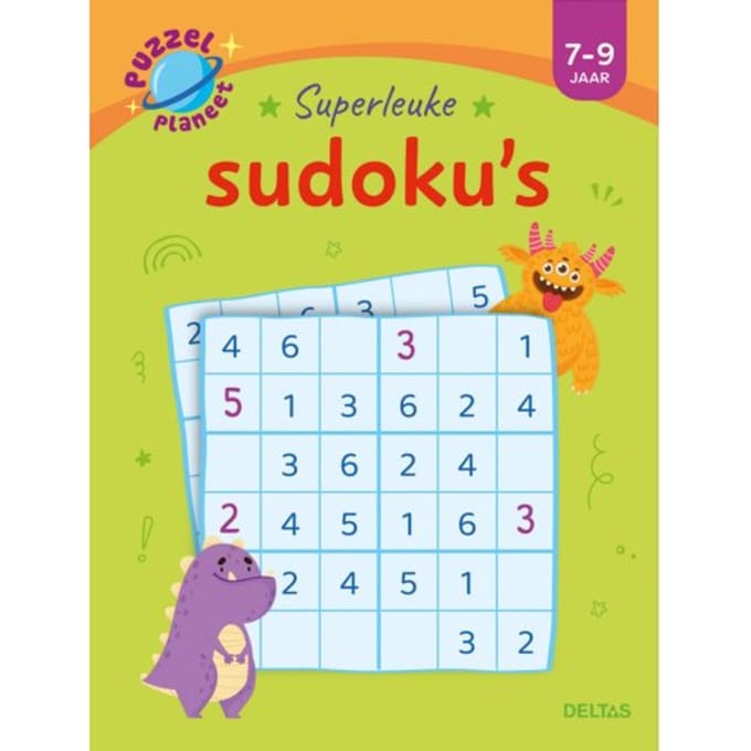 Deltas Puzzelplaneet - Superleuke sudoku's (7-9 j.) Kleurboeken Stripverhalen Educatieve boeken (spelletjes en raadsels)