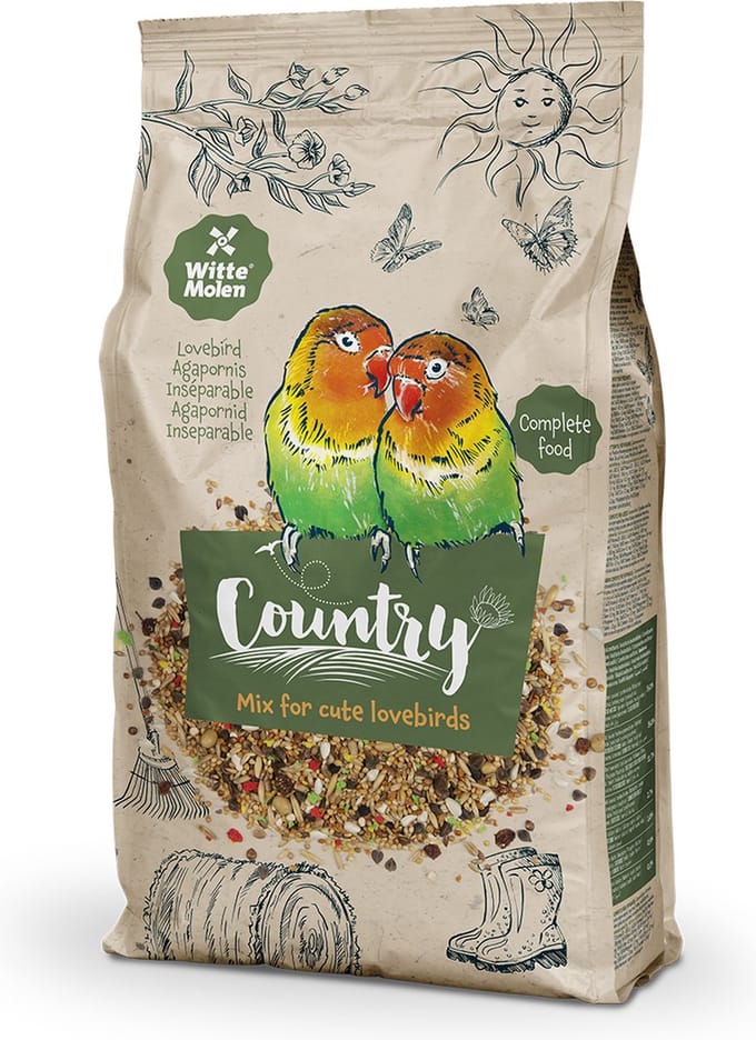 Witte molen country agapornis 0,6kg