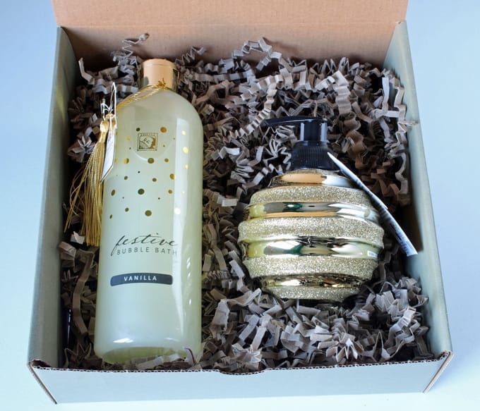 Minibox Festive Gold - cadeau vrouw - cadeau kerst