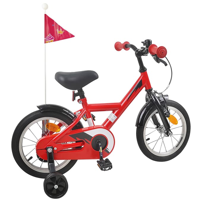 vidaXL - Kinderfiets - 12 - Inch - voor - 2-4 - jaar - oud - Rood