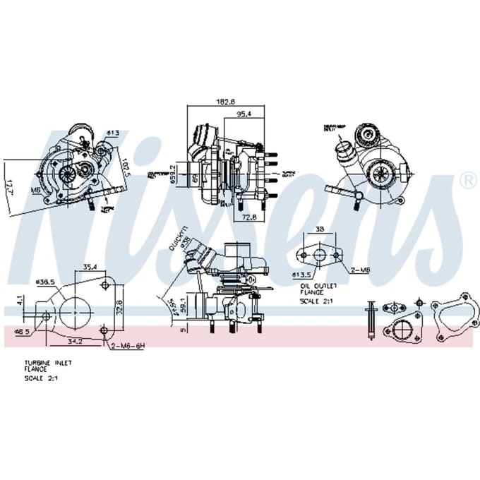 Supercharger, drukvulling NISSENS 93139