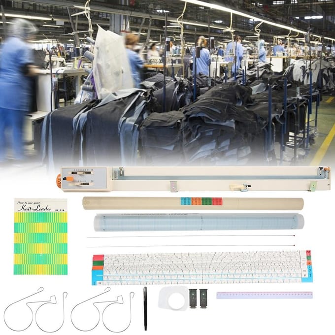 KL-116 Gebreide Leader Geschikt voor KH821 KH880 KH868 KH894 KH940 Breimachines white