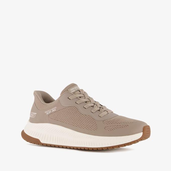 Skechers BOBS SQUAD 4 - STAPLE LOOK Dames Instappers - Taupe
