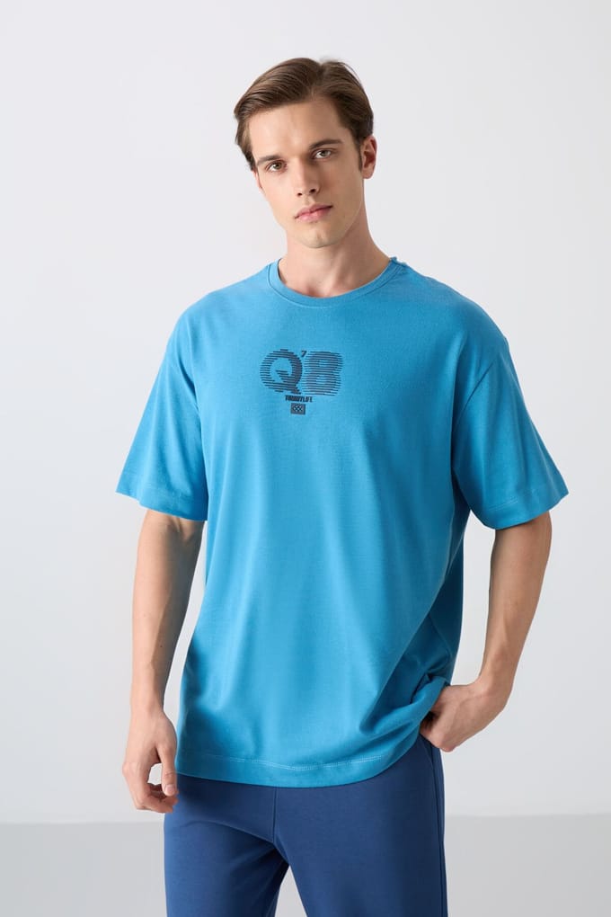 Oversized Bedrukt Logo Crew Neck T-shirt