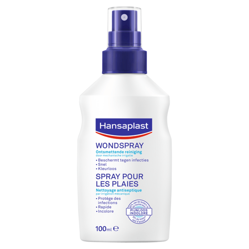 Hansaplast Wondspray - Wondreiniging - Reiniging van kleine wonden - 100 ml