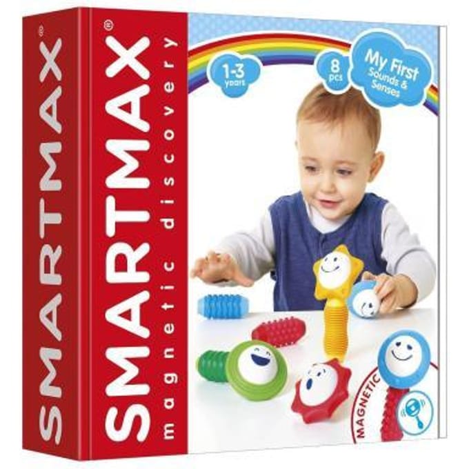 SmartMax My First Sounds & Senses - Magnetisch Sensorisch Speelgoed - 8-Delige Bouwset met Geluid en Structuur - Educatief Speelgoed voor Peuters - Vanaf 1 Jaar