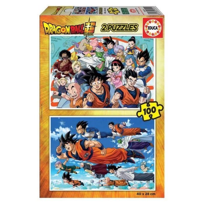 Puzzel van 2 x 100 stukken Educa Dragon Ball