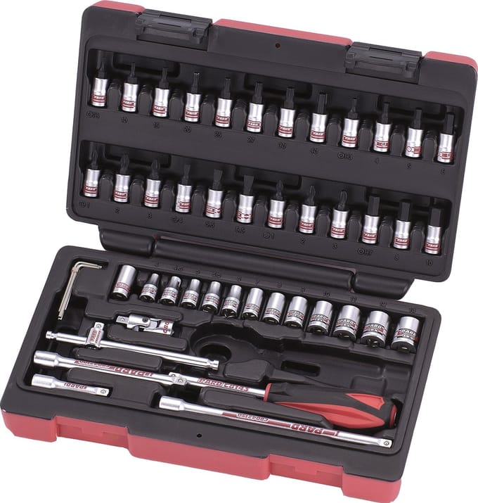 1/4'' Dopsleutelset 47-delig