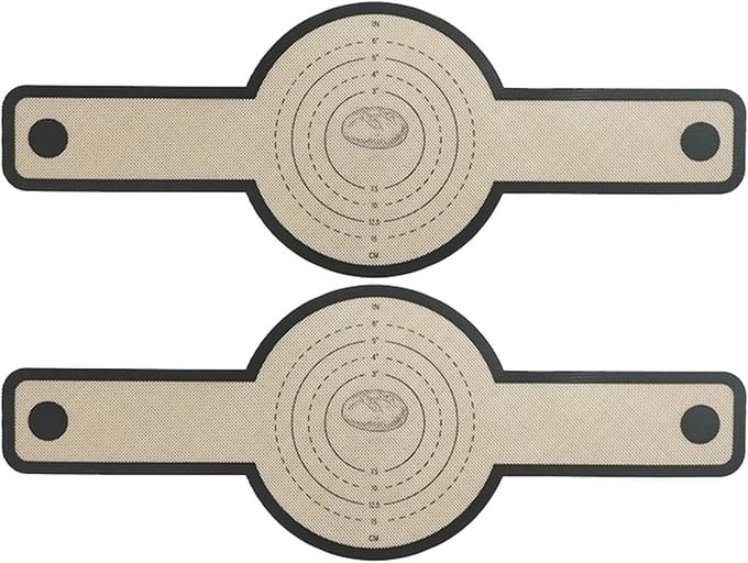 Luchtfriteuse Bakmat Set van 2 - Ronde Siliconen Bakmat voor Perfect Bakken