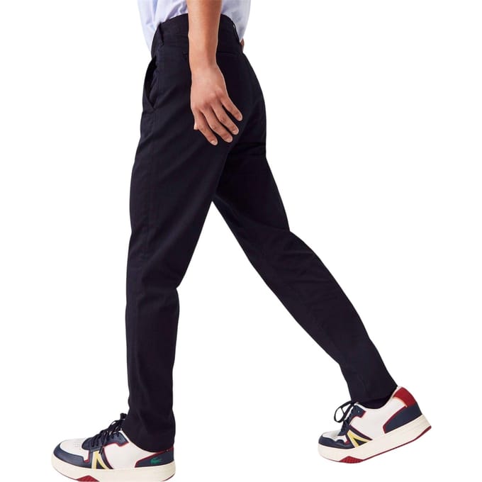 Lacoste Heren Biologisch Katoenen Slanke Chino (Marine)