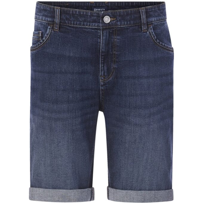 Babista herren Denim Bermuda - 54 - donkerblauw - Plus Size