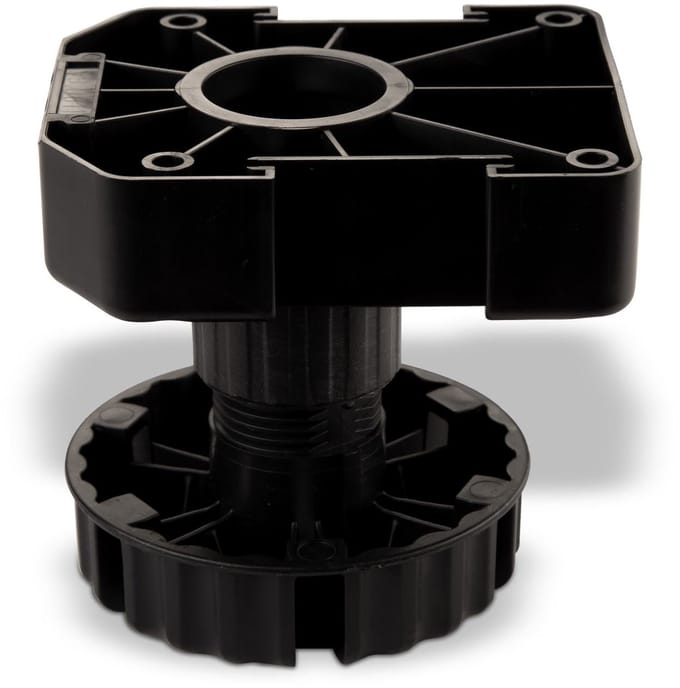 Set van 4 meubelpoten zwart met sokkelhoogte 90 mm
