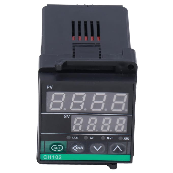Thermostat numérique intelligent PID, régulateur de température, type K, CH102FK02MxAN, 220 V CA black