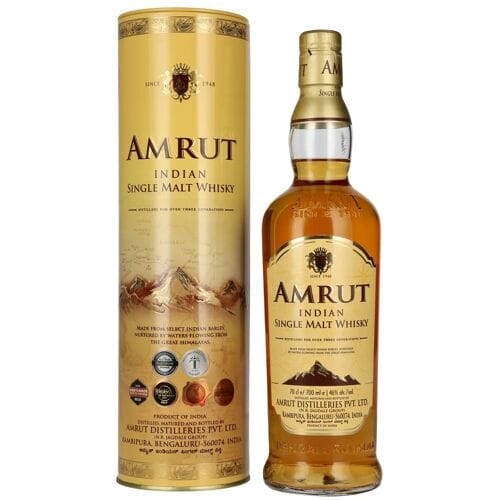 Amrut Whisky Amrut Indian Single Malt Whisky 46% Vol. 0,7l in Tinbox