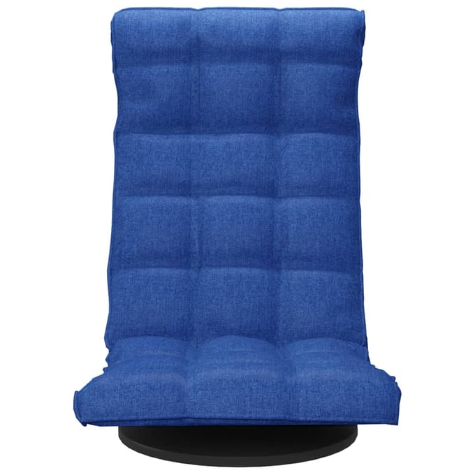 vidaXL - Vloerstoel - draaibaar - stof - blauw