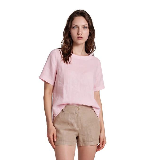 Vrouwenblouse Haris Cotton Essentials Split Hem
