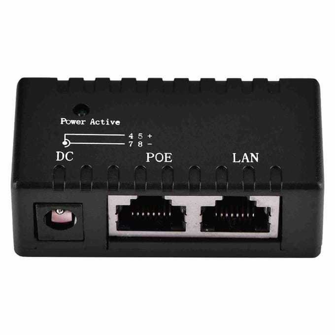 Dailygoody - Splitter Adapter - Power Over Ethernet - Zwarte kleur