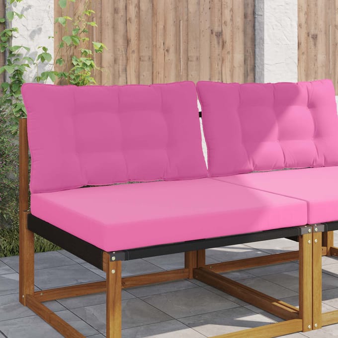 vidaXL - Buitenbankkussen - Polyester - Roze - 80 - x - 68,5 - cm