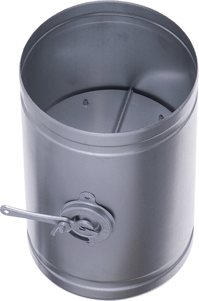 Gegalvaniseerde Smoorklep met hendel Ø150mm 0,5mm.