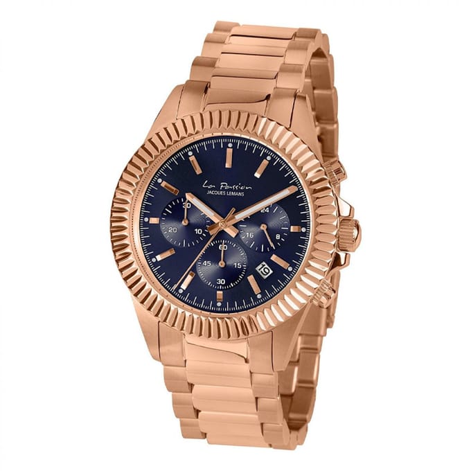 Jacques Lemans La Passion LP-111P Horloge - Staal - Rosékleurig - Ø 42 mm