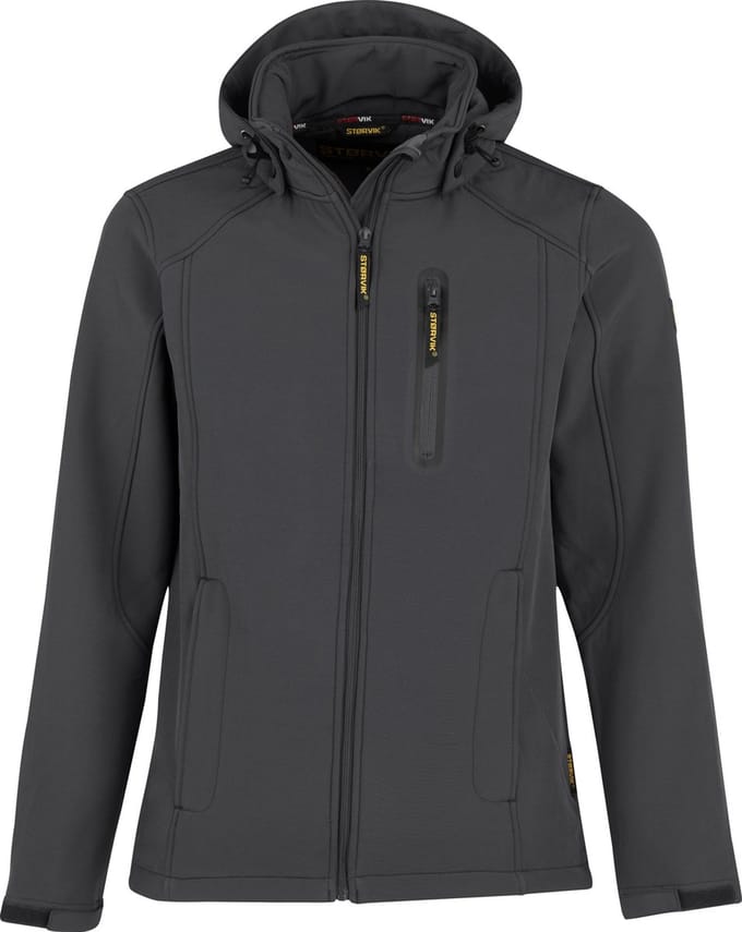 STØRVIK Napier Softshell Jas - 4 Seizoenen - Heren - Fleece - Maat 4XL - Antra