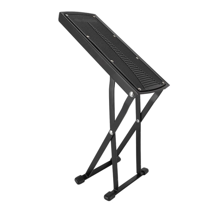 Pedicure Voetsteun Standaard 6 Hoogtes Verstelbaar Opvouwbaar Antislip Nageltechnicus Kruk Gereedschap black