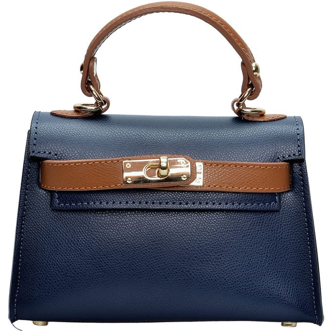 Isabella Rhea Tweekleurig Rundleer Tas